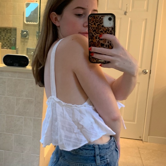 White linen crop top - Picture 2 of 3